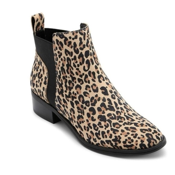 Dolce Vita Tristan Leopard Suede Boot woman’s size 7 M Chel boots - Picture 1 of 13
